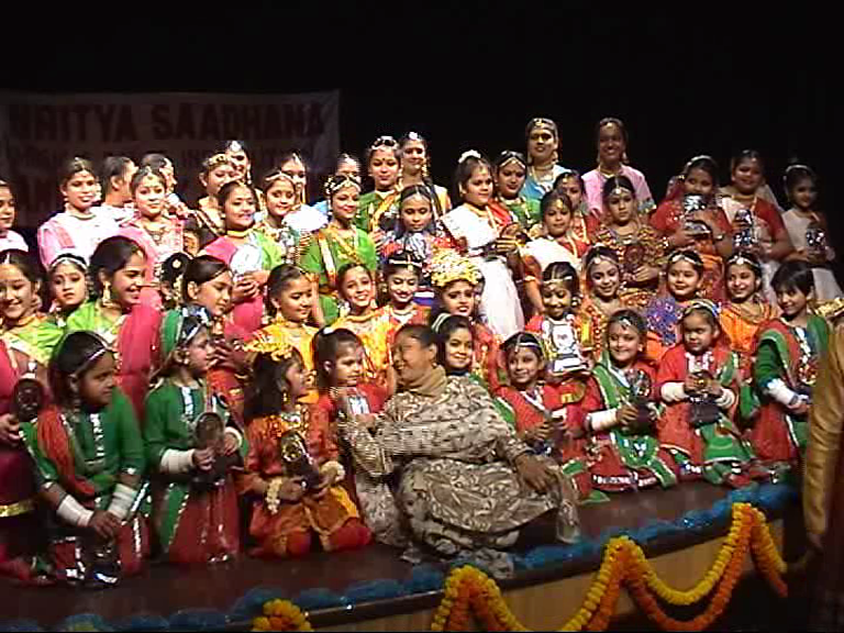 Children performing traditional Indian cultural dance